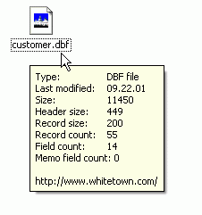 CDBFinfo Shell extension