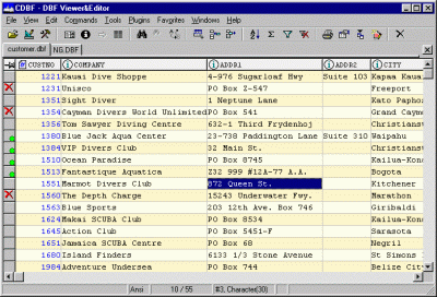 Screenshot of DBF Viewer